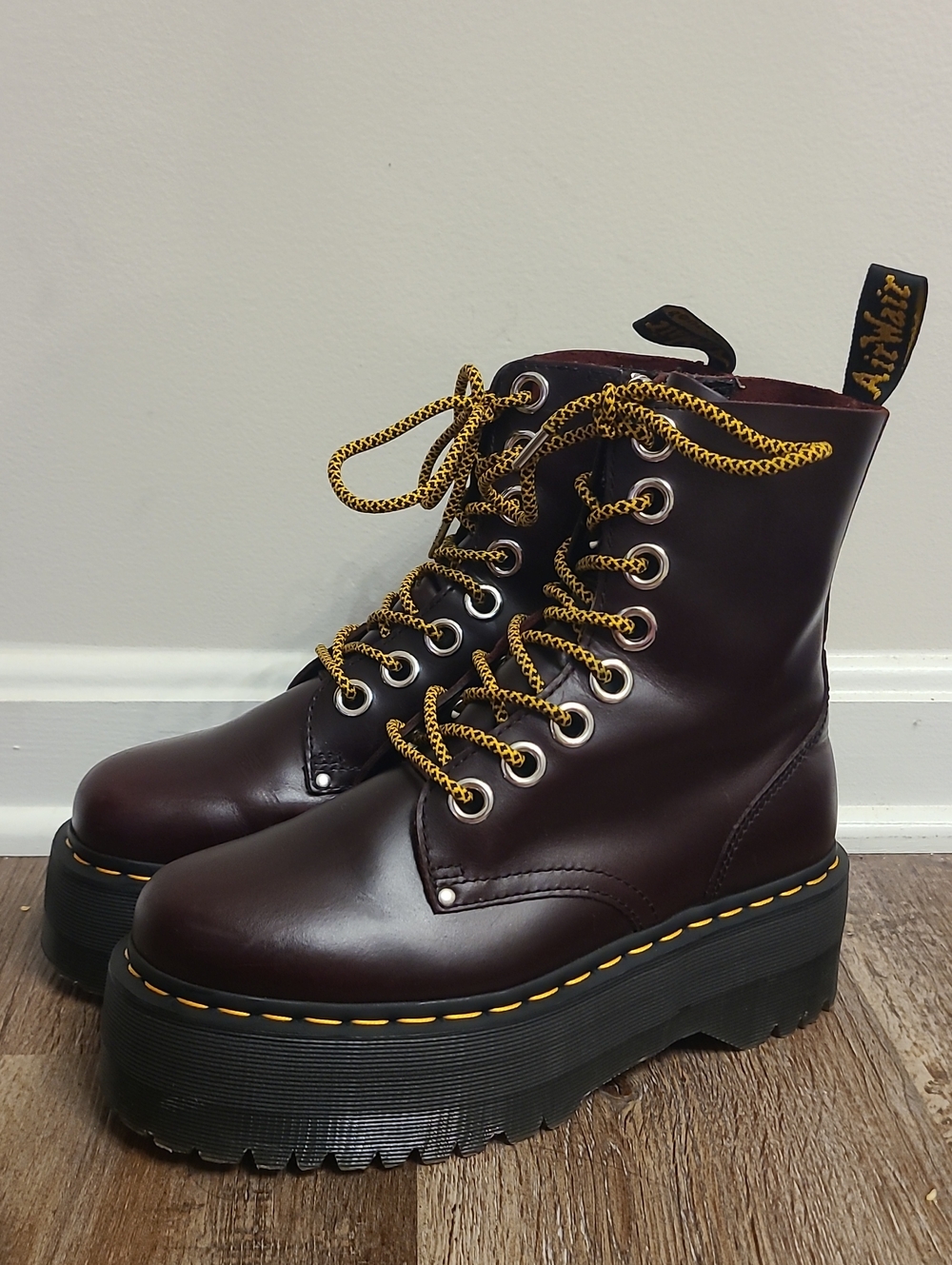 Dr. Martens Jadon Max Oxblood Platform Boots